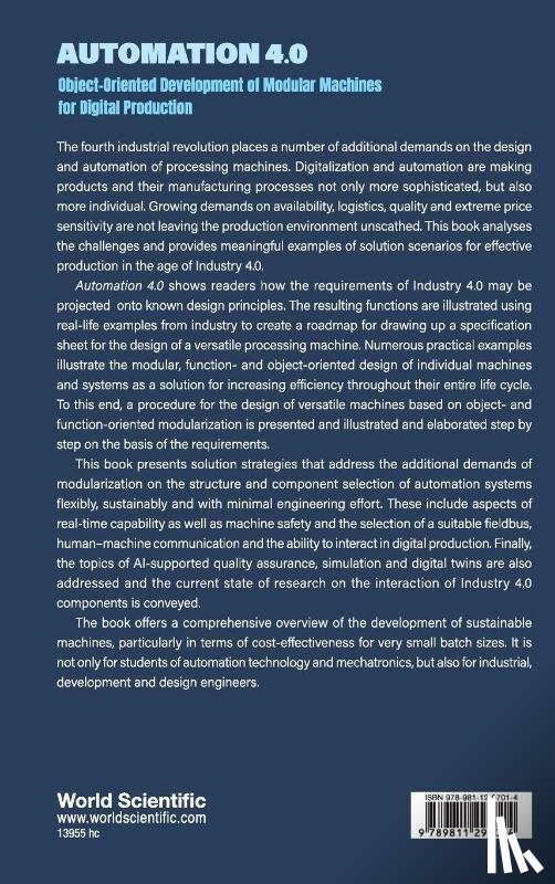 Schmertosch, Thomas (Leipzig University Of Applied Sciences, Krabbes, Markus (Merseburg University Of Applied Sciences, Zinke-wehlmann, Christian (Institute For Applied Informatics At The Leipzig University - Automation 4.0: Object-oriented Development Of Modular Machines For Digital Production