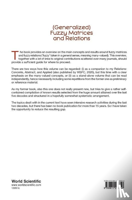 Toth Herbert - (GENERALIZED) FUZZY MATRICES AND RELATIONS