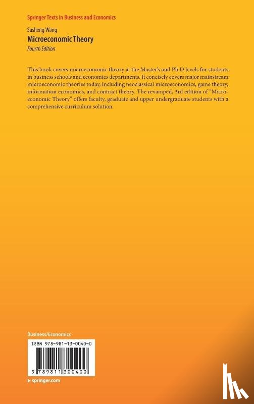 Wang, Susheng - Microeconomic Theory