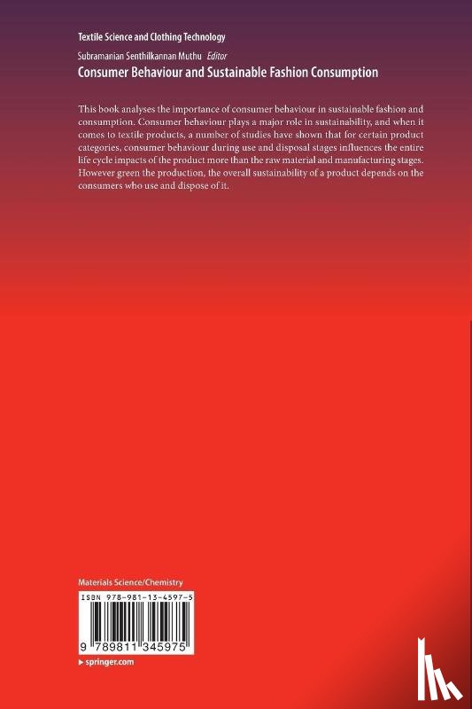  - Consumer Behaviour and Sustainable Fashion Consumption