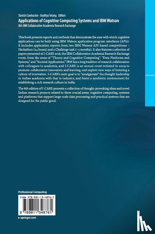  - Applications of Cognitive Computing Systems and IBM Watson