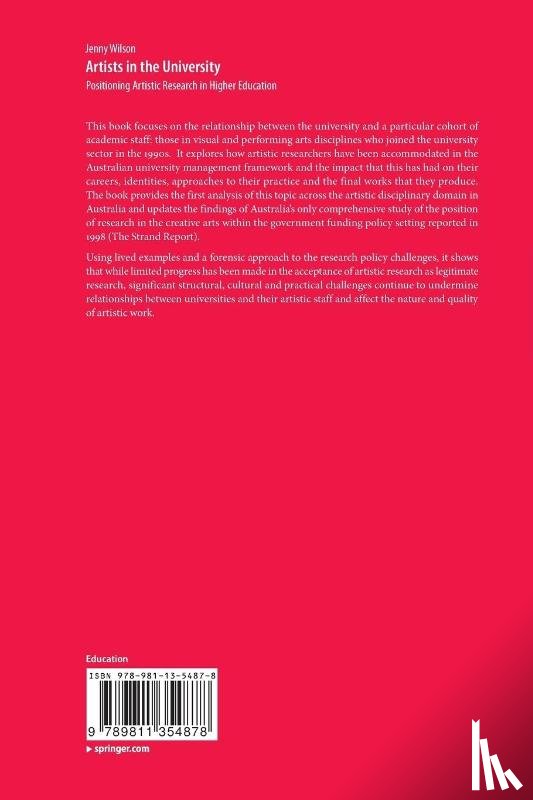 Wilson, Jenny - Artists in the University