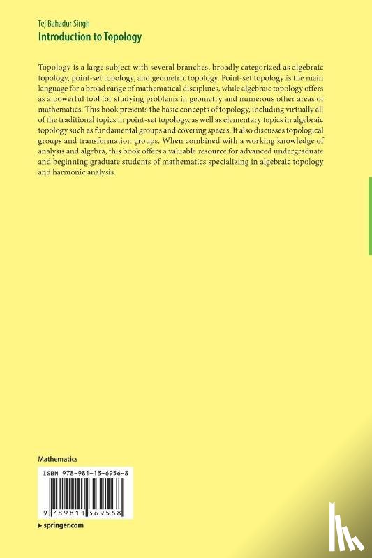 Singh, Tej Bahadur - Introduction to Topology