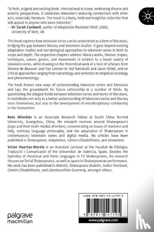  - Television Series as Literature