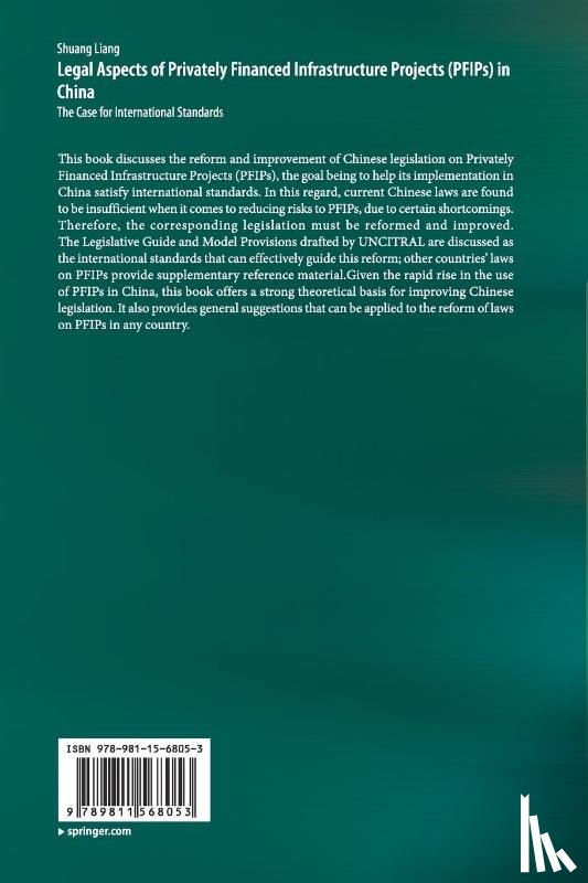 Liang, Shuang - Legal Aspects of Privately Financed Infrastructure Projects (PFIPs) in China