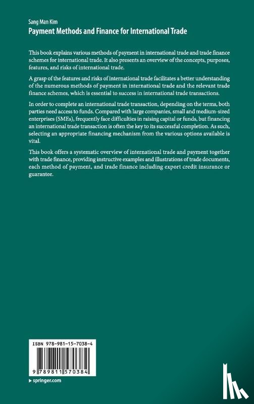 Kim, Sang Man - Payment Methods and Finance for International Trade
