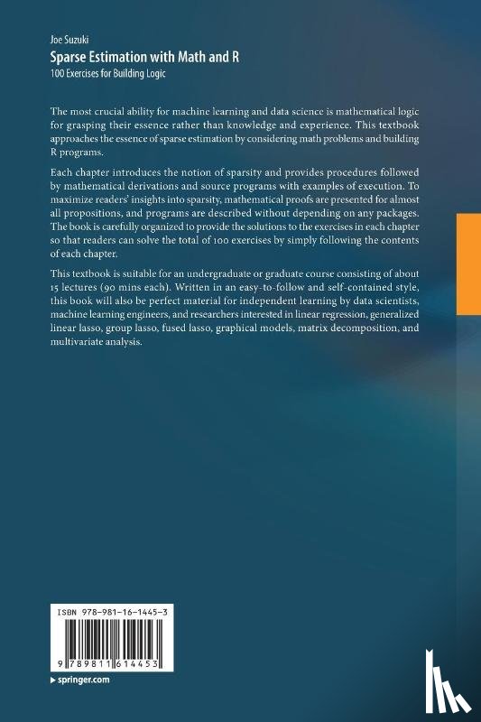 Suzuki, Joe - Sparse Estimation with Math and R