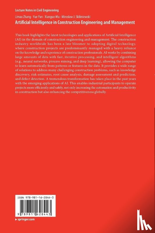 Zhang, Limao, Pan, Yue, Wu, Xianguo, Skibniewski, Miroslaw J. - Artificial Intelligence in Construction Engineering and Management