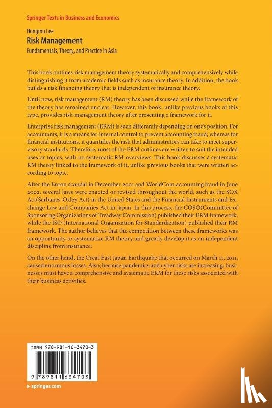 Lee, Hongmu - Risk Management