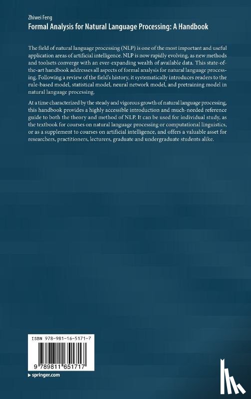 Feng, Zhiwei - Formal Analysis for Natural Language Processing: A Handbook