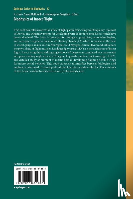  - Biophysics of Insect Flight