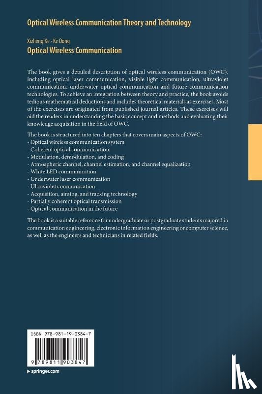 Ke, Xizheng, Dong, Ke - Optical Wireless Communication