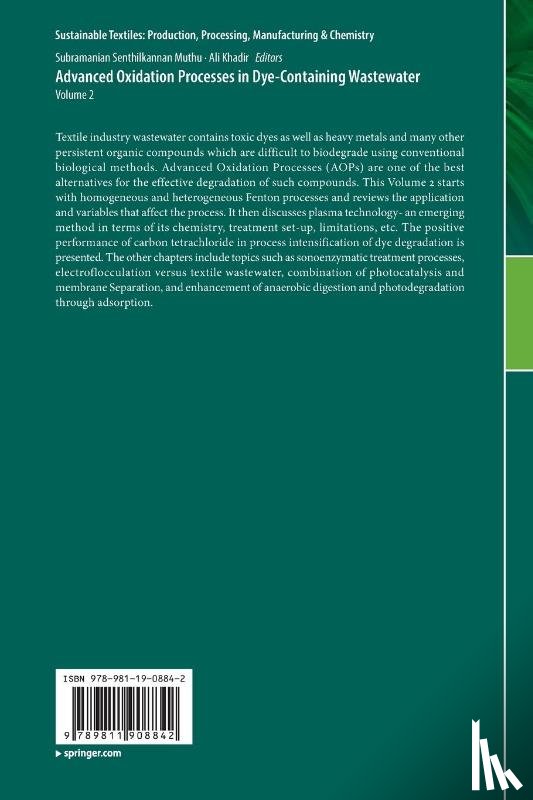  - Advanced Oxidation Processes in Dye-Containing Wastewater