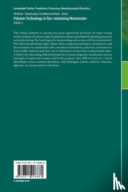  - Polymer Technology in Dye-containing Wastewater