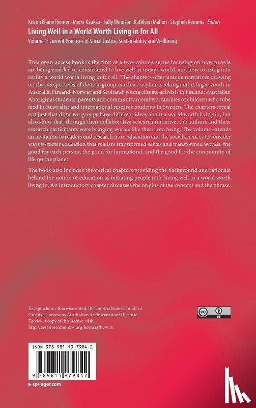  - Living Well in a World Worth Living in for All