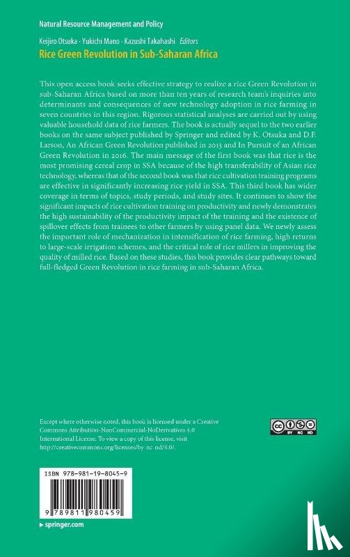  - Rice Green Revolution in Sub-Saharan Africa