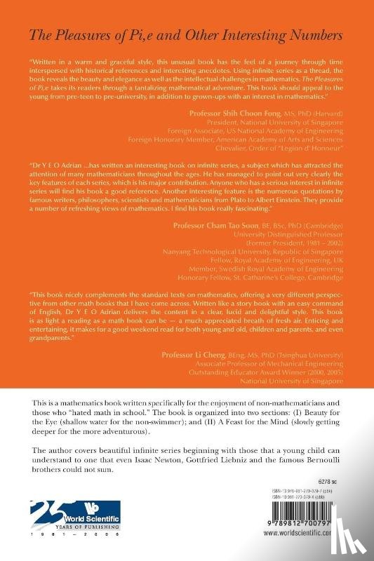 Yeo, Adrian Ning Hong (M.a. - Pleasures Of Pi, E And Other Interesting Numbers, The