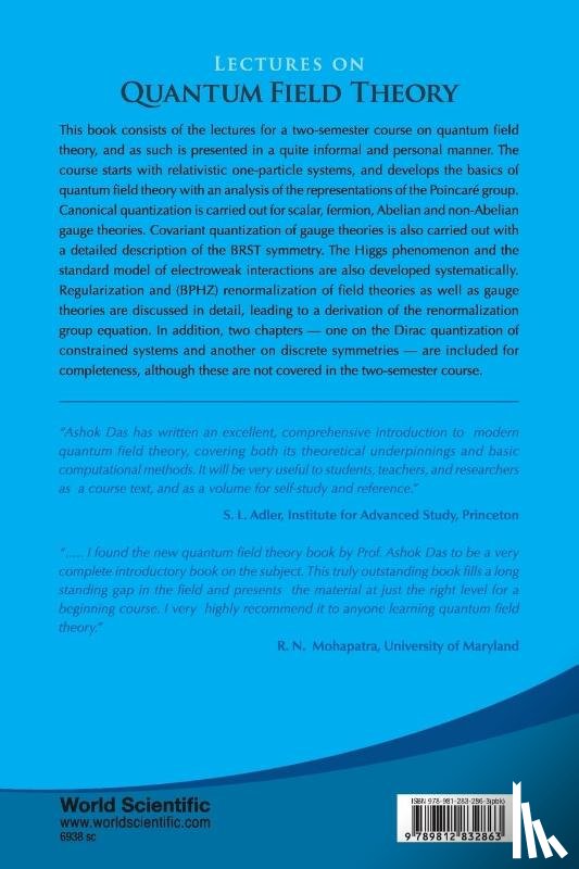 Das, Ashok (Univ Of Rochester - Lectures On Quantum Field Theory