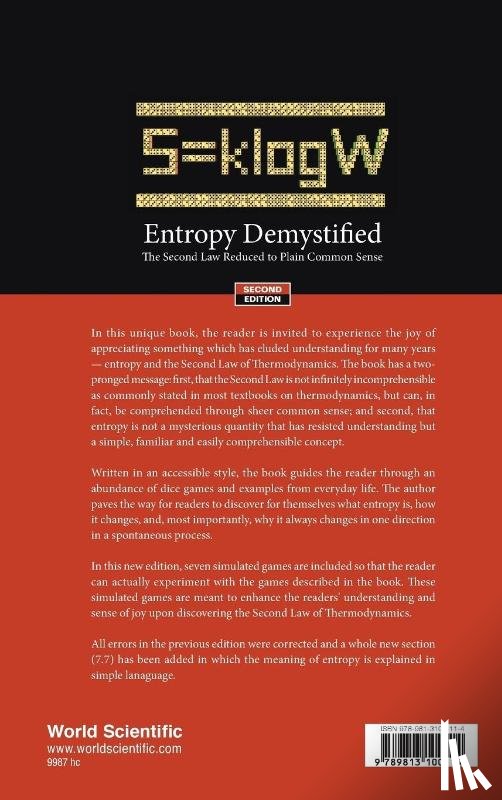 Ben-naim, Arieh (The Hebrew Univ Of Jerusalem - Entropy Demystified: The Second Law Reduced To Plain Common Sense