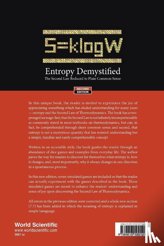 Ben-naim, Arieh (The Hebrew Univ Of Jerusalem - Entropy Demystified: The Second Law Reduced To Plain Common Sense