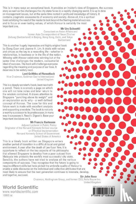 Lim, Siong Guan (Lee Kuan Yew School Of Public Policy, Lim, Joanne H (The Right Perspective - Winning With Honour: In Relationships, Family, Organisations, Leadership, And Life