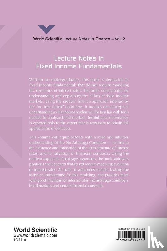 Prisman, Eliezer Z (York Univ - Lecture Notes In Fixed Income Fundamentals