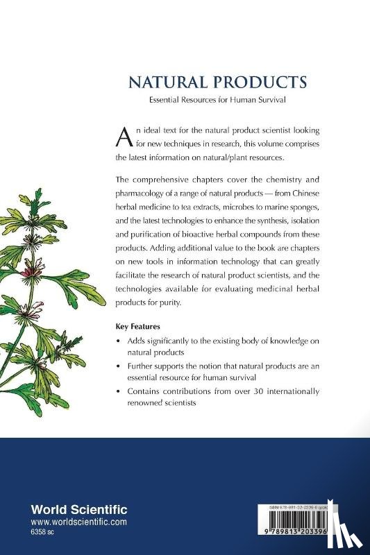 Yi-zhu (Nus, S'pore) Zhu, Chang-hong (Nanjing Univ, China) Liu, Boon-huat (Nus, S'pore) Bay, Benny Kwong Huat (Nus, S'pore) Tan - Natural Products: Essential Resource For Human Survival