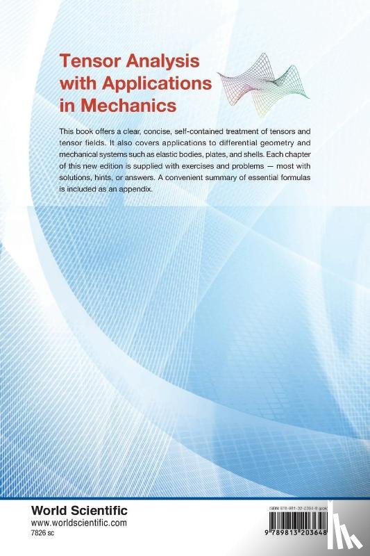 Lebedev, Leonid P (National Univ Of Colombia, Cloud, Michael J (Lawrence Technological Univ, Eremeyev, Victor A (Gdansk Univ Of Technology - Tensor Analysis With Applications In Mechanics