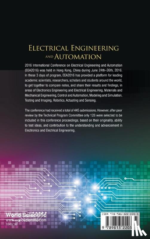  - Electrical Engineering And Automation - Proceedings Of The International Conference On Electrical Engineering And Automation (Eea2016)