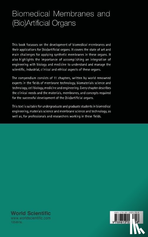  - Biomedical Membranes And (Bio)artificial Organs