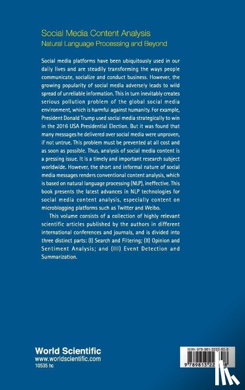  - Social Media Content Analysis: Natural Language Processing And Beyond
