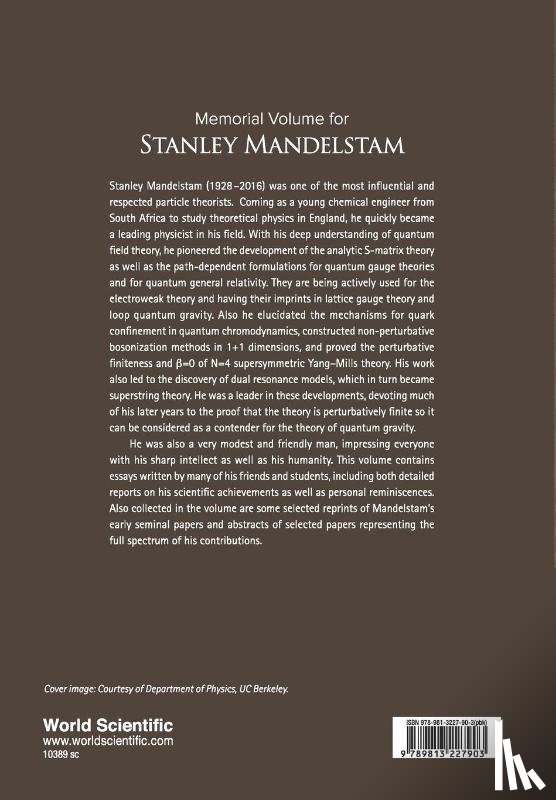  - Memorial Volume For Stanley Mandelstam