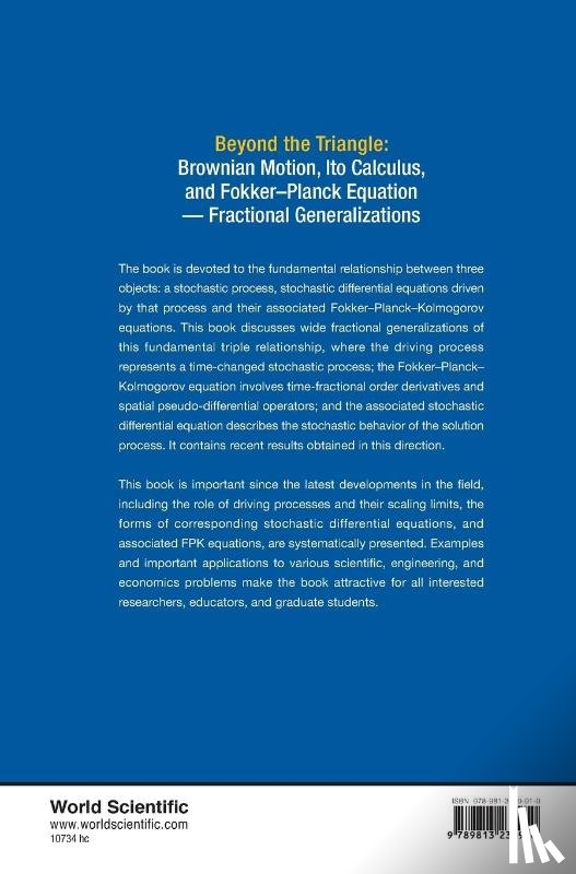 Umarov, Sabir (Univ Of New Haven, Hahn, Marjorie (Tufts Univ, Kobayashi, Kei (Fordham Univ - Beyond The Triangle: Brownian Motion, Ito Calculus, And Fokker-planck Equation - Fractional Generalizations