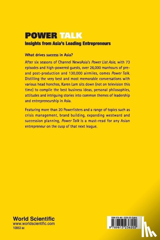 Lam, Suet May Karen Ann (Channel Newsasia Presenter - Power Talk: Insights From Asia's Leading Entrepreneurs