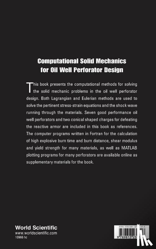 Lee, Wen Ho (National Cheng Kung Univ - Computational Solid Mechanics For Oil Well Perforator Design