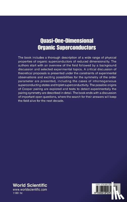 Zhang, Wei (Renmin Univ Of China, De Melo, Carlos A R Sa (Georgia Inst Of Technology - Quasi-one-dimensional Organic Superconductors