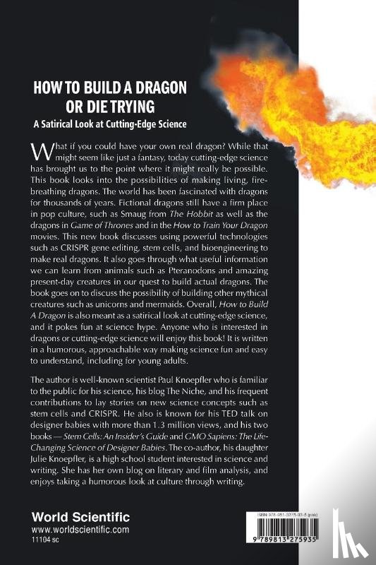 Knoepfler, Paul (Univ Of California, Knoepfler, Julie (Davis High School - How To Build A Dragon Or Die Trying: A Satirical Look At Cutting-edge Science