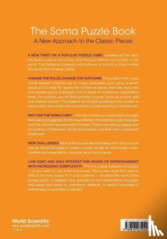 Goodman, David Hillel (-), Garibi, Ilan (Holon Inst Of Technology - Soma Puzzle Book, The: A New Approach To The Classic Pieces