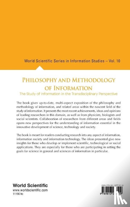  - Philosophy And Methodology Of Information: The Study Of Information In The Transdisciplinary Perspective