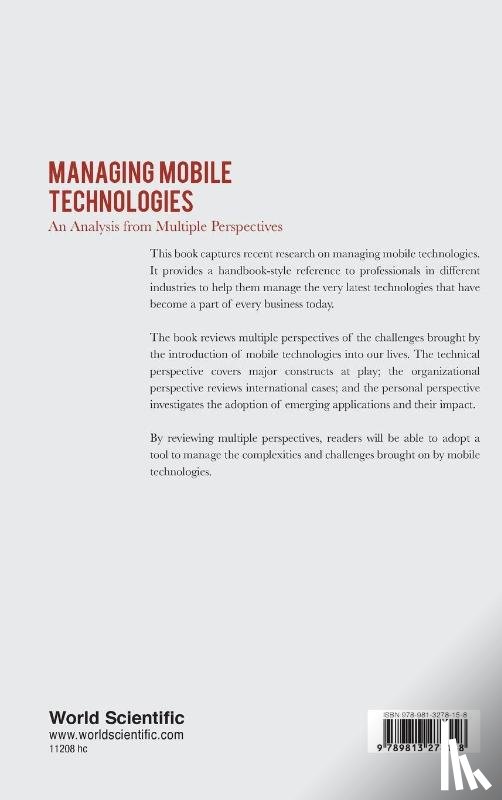  - Managing Mobile Technologies: An Analysis From Multiple Perspectives