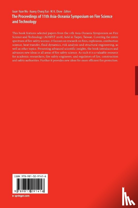  - The Proceedings of 11th Asia-Oceania Symposium on Fire Science and Technology
