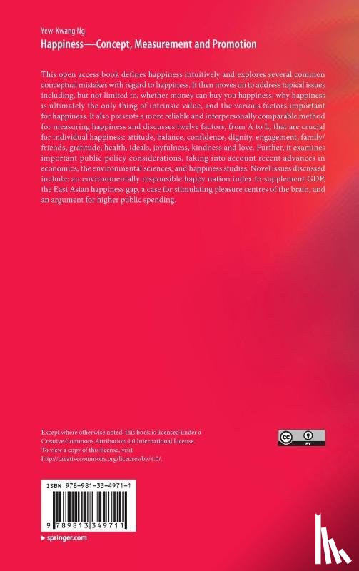 Ng, Yew-Kwang - Happiness—Concept, Measurement and Promotion