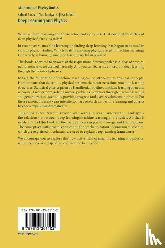 Tanaka, Akinori, Tomiya, Akio, Hashimoto, Koji - Deep Learning and Physics