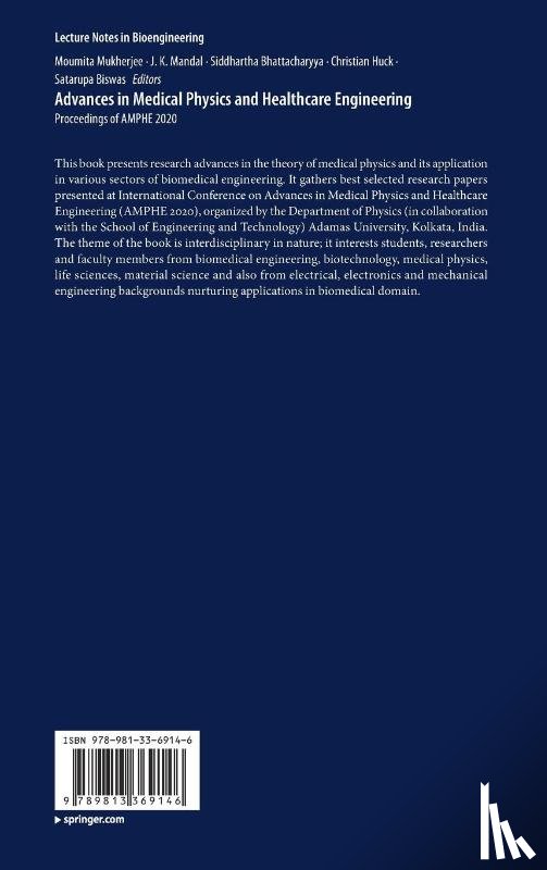  - Advances in Medical Physics and Healthcare Engineering