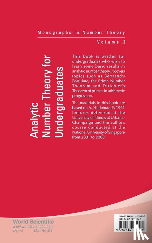 Chan, Heng Huat (Shandong University - Analytic Number Theory For Undergraduates