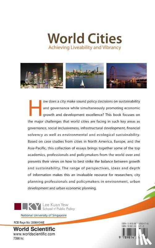  - World Cities: Achieving Liveability And Vibrancy