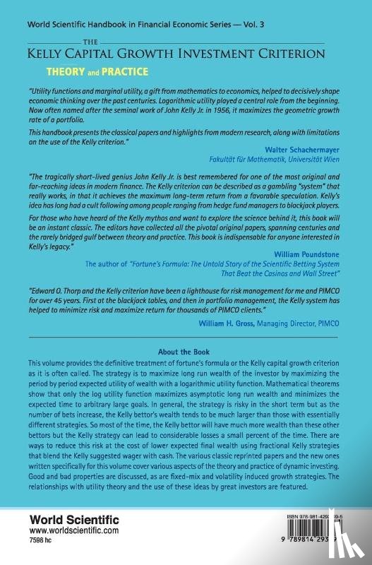  - Kelly Capital Growth Investment Criterion, The: Theory And Practice