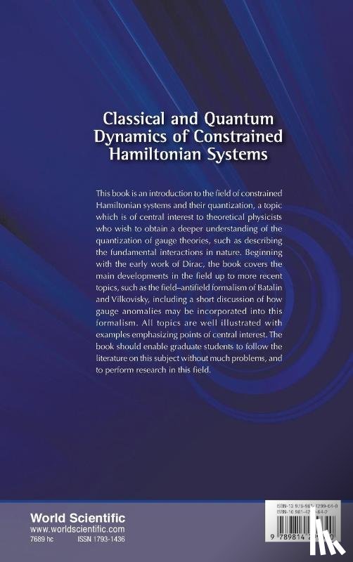 Rothe Heinz J - CLASSICAL & QUANTUM DYNAMICS OF... (V81)