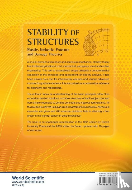 Bazant, Zdenek P (Northwestern Univ, Cedolin, Luigi (Politecnico Di Milano - Stability Of Structures: Elastic, Inelastic, Fracture And Damage Theories