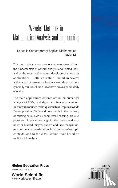  - Wavelet Methods In Mathematical Analysis And Engineering